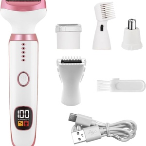 เครื่องโกนขนไฟฟ้าสำหรับผู้หญิง รุ่นใหม่ 5 in 1 ใช้ได้กับจมูก ใบหน้า คิ้ว แขน ขา รักแร้ - Product Image 2