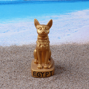 <span class=keywords><strong>Gato</strong></span> <span class=keywords><strong>dorado</strong></span> egipcio ESB25 Colección de recuerdos artesanales de resina - Product Image 1