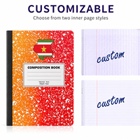 Cahier d'exercices scolaire saoudien personnalisable, agrafé, ligné anglais, avec logo personnalisé, pour la pratique des élèves, fabricant