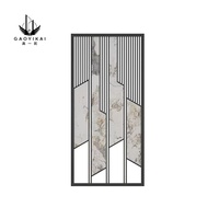Cloisons décoratives de luxe en acier inoxydable écran de séparation en métal multifonctionnel élégant pour jardin Restaurant salon