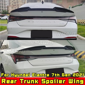 Rear Trunk Spoiler <b>Wing</b> Rear Roof Spoiler Roof <b>Wing</b> Compatible With Hyundai Elantra 7th Gen 2021 Car Accessories - Product Image 4