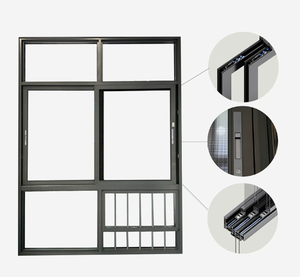 Portes et fenêtres battantes en aluminium à cadre étroit et à pont thermique brisé, verre Low-E, isolation phonique et thermique - Product Image 3