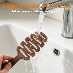 Set di Pettini da Viaggio Antistatici Portatili e Durevoli per Massaggio del Cuoio Capelluto <span class=keywords><strong>con</strong></span> Spazzola per <span class=keywords><strong>Barba</strong></span> e Logo Personalizzato - Product Image 6
