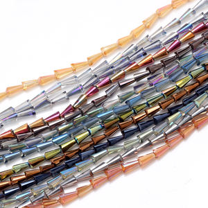 Perles de verre sous forme de pagode pour la fabrication de bijoux, lot de 5, accessoires de bricolage, collier, boucles d'oreilles - Product Image 3