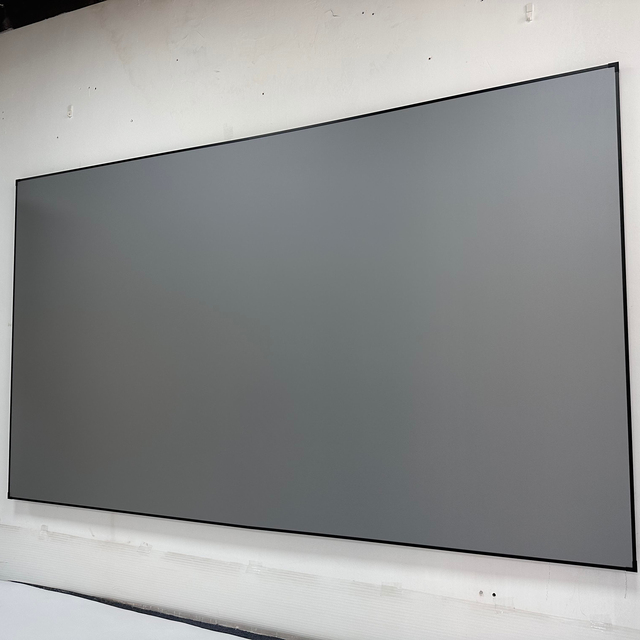 100 120 150 180 200Inch Fixed Frame Projector Screens 4K HD ALR Grey Crystal Projection Screen for Long Throw Projector