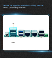 Placa Base con Procesador N100, 2LAN, 4USB, DDR4, DP, HD-MI, 8bit GPIO, Windows 10, Windows 11, Linux, Nano Mini, Precio de Fábrica