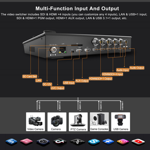 Commutateur <span class=keywords><strong>HD</strong></span> SDI 5 canaux Movmagic M4S avec vue multiple, idéal pour la diffusion en direct et la télévision - Product Image 6