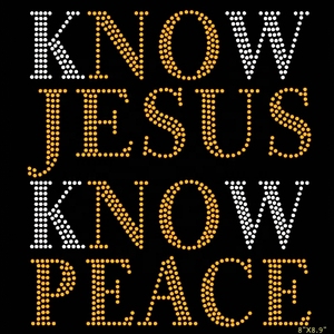 Best Seller Jesús bendecido por Dios mimado mi Dios es impresionante religioso cristiano diamantes de imitación hierro en Diseño de transferencia para camiseta - Product Image 5