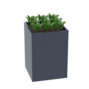 Jardinière carrée haute <span class=keywords><strong>en</strong></span> acier galvanisé, résistante aux intempéries, pour fleurs et légumes - Product Image 2