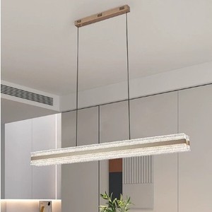 Lampe suspendue en acrylique ondulé moderne, design linéaire personnalisé <span class=keywords><strong>pour</strong></span> salle à manger, îlot de cuisine, décoration intérieure, lustre - Product Image 1