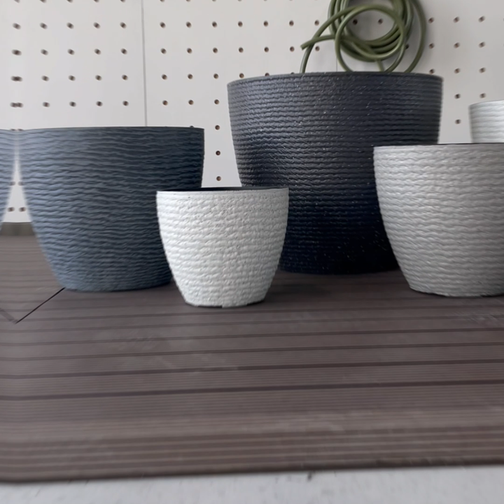 Classic Design Large Bonsai Pot Round Outdoor Plastic Planter Pots  Thickened Big Tree Pots for Floor & Shopping Mall Use