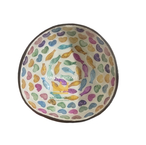 Cuencos de laca de cáscara de coco MOP a buenos precios, ecológicos, arte moderno, decoración clásica, colores personalizados - Product Image 1