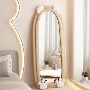 Piccolo orso salone piano specchio styling stazione con deposito negozio di abbigliamento specchio pavimento rotola personalizzato pavimento specchio - Product Image 1