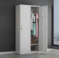 Casiers pratiques de conception de garde-robe en métal d'acier inoxydable pour l'organisation de stockage d'armoires de bureau à domicile salon