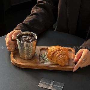 Plateau de service en bois massif de style japonais avec compartiments pour café, desserts et petit-déjeuner - Product Image 2