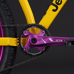Vélo de montagne DP20 avec roulement de jante, axe intégré, pédales semi-aluminium antidérapantes JEEP, freins à disque hydrauliques, robuste - Product Image 6