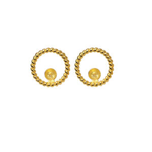 Clip d'oreille à vis en argent S925 en forme de U avec incrustation de perle, accessoires de bricolage pour bijoux, boucles d'oreilles semi-finies, mode 2066, principalement en cuivre - Product Image 5