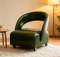 Platzsparender Kleiner Hocker mit Rollen Niedriger Hocker mit Universalrad für Büro und Kompakte Wohnräume