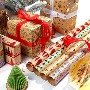 Disposable Wrapping <b>Paper</b> Rolls <b>Christmas</b> Packaging Design Brief - Product Image 3