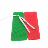 Manchon de fer à friser, outils de coiffure professionnelle, étui de voyage en Silicone résistant à la chaleur pour lisseur de cheveux, pochette pour tapis