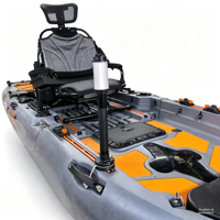 Lampe LED télescopique Yak Outdoors pour kayak, avec connecteur à dégagement rapide, portable, pour signalisation marine et éclairage de conduite