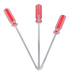 Tournevis magnétique en cristal de 2 pouces, pointe magnétique, poignée isolée, haute dureté, bonne résistance, embout cruciforme/plate, style Plum - Product Image 1