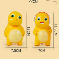 Authentique Petit Dragon Lacté en Plastique Souple à Rebond Lent, Gadget Anti-Stress NL888, Pièce Décorative Idéale pour la Décompression, Cadeau pour