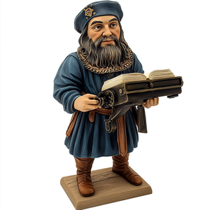 Personaje personalizado Artificial gente famosa estatuilla de <span class=keywords><strong>Darwin</strong></span> regalo adornos de recuerdo 3D modelo coleccionable decoración figuras de resina - Product Image 4