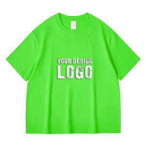 Camiseta Deportiva Holgada de Algodón con Estampado Personalizado, Color Sólido, Estilo Casual Urbano, Hombros Caídos, Lavada, Tallas Grandes para Hombre - Product Image 4