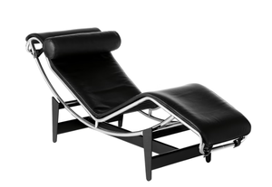 Eigentijds Eenvoudig Europees Casual Puur Zwart Lederen Oppervlak En Metalen Poten Huishoudelijke <span class=keywords><strong>Chaise</strong></span> Longue - Product Image 3
