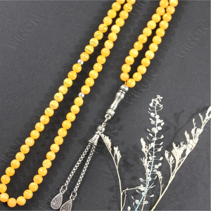 Colliers de chapelet <span class=keywords><strong>islamique</strong></span> 99 Arabie Saoudite Cadeaux Perles de prière Vente en gros Perles de <span class=keywords><strong>chant</strong></span> musulman Fait à la main Plaqué argent - Product Image 5