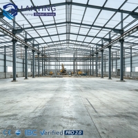 Nave de Almacenamiento de Acero Prefabricado para Maquinaria Agrícola, Estructura Metálica de Gran Envergadura, Duradera