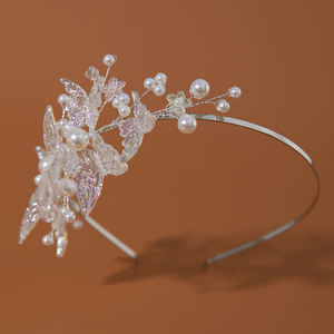 Accessoire Cheveux Fille Tendance : Bandeau Princesse <span class=keywords><strong>Couronne</strong></span> <span class=keywords><strong>de</strong></span> Papillons et Perles pour Enfants - Product Image 2