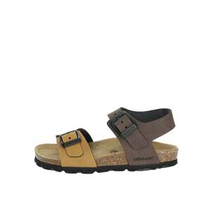 Sandales pour enfants Grunland SB2111-40 en cuir bleu avec sangle réglable, confortables pour la marche en extérieur - Product Image 1