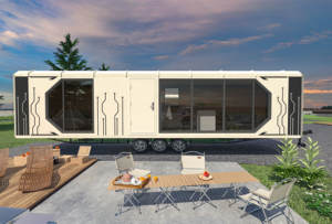 Tente de maison conteneur en acier détachable pour le camping en plein air Construction immobilière petite maison mobile étanche petite maison mobile - Product Image 2