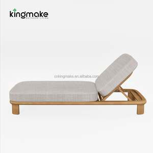 Yüksek Kaliteli Havuz Kenarı Şezlong Ahşap Veranda Bahçe Mobilyası Güneşlenme Yatağı Dış Mekan Plaj Şezlongu - Product Image 4