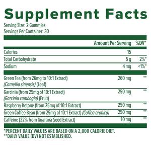 OEM sana caramella dimagrante estratto di tè verde gommoso per adulti Garcinia Cambogia verde chicco di caffè lampone integratore chetone - Product Image 3