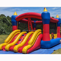 PVC commercial petit gonflable avec toboggan sautant château combo maison de rebond pour les enfants