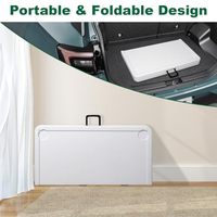 Table de mahjong pliable moderne de 35 pouces avec 4 porte-gobelets, tapis antidérapant amovible, plateau en HDPE, table de jeu