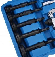 Kit d'outils d'extraction de roulements à trous aveugles 16 pièces avec marteau coulissant
