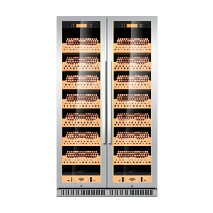 Humidor commercial électrique en acier inoxydable de grande taille à deux portes avec contrôle de la température et de l'humidité, porte vitrée anti-buée, sans ammoniac - Product Image 2
