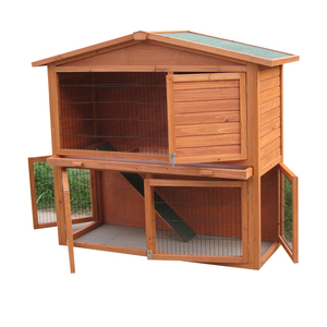 Jaula de cría de conejos <span class=keywords><strong>para</strong></span> exteriores grande con caja nido, conejera y casa de conejos <span class=keywords><strong>para</strong></span> granjas de patio trasero disponibles <span class=keywords><strong>para</strong></span> la venta - Product Image 1