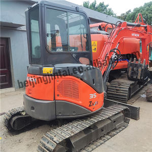 Mini-excavatrice sur chenilles Hitachi ZX35 d'occasion, 3,5 tonnes, moteur hydraulique Yanmar, pompe à roulement, rotation zéro, origine Japon - Product Image 2