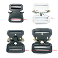 Fabricants de boucles de ceinture tactiques en métal réglables de haute qualité, 48 mm, noires