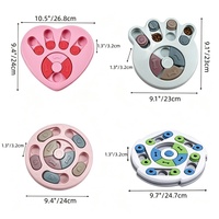 Produit pour animaux domestiques Accessoires pour chiens Plastique Puzzle Interactif Chat Chien Jouet Distributeur de friandises