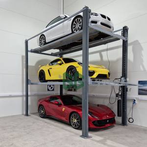 Silinder hidrolik, Lift parkir mobil empat tiang kendaraan, tiga ruang parkir, kapasitas angkat 2500 kg, Lift parkir dengan harga pabrik - Product Image 3