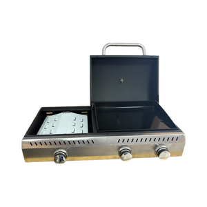 <span class=keywords><strong>Four</strong></span> <span class=keywords><strong>combiné</strong></span> en métal trois en un pour les réglages extérieurs <span class=keywords><strong>Barbecue</strong></span> Cuisson Pizza Griller des steaks pour les ménages - Product Image 4