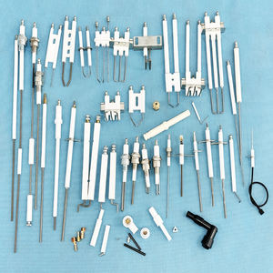 Borino geglazuurde 95% Al2O3 aluminiumoxide alumina porseleinen ontstekingselektrode ionisatiestaaf voor gasbrander vlam sensor lang - Product Image 1