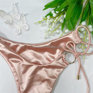 Hete Meisjes Sexy Veters Badmode Dames Twee Stukken Hoge Taille Uitgesneden String Badpak Bikini Vrouwen Custom String Bikini2025 - Product Image 4