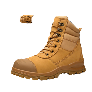 Zapatos de Seguridad CHITED para Hombre, Ligeros, Transpirables, con Puntera de Acero, Antiaplastamiento, Antipinchazos, Resistentes al Desgaste, con Parte Superior de Hierro Genuino - Product Image 4